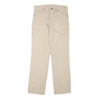 WRANGLER Mens Jeans Beige Regular Straight Denim W31 L32 Classic Zip Pockets