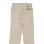 WRANGLER Mens Jeans Beige Regular Straight Denim W31 L32 Classic Zip Pockets