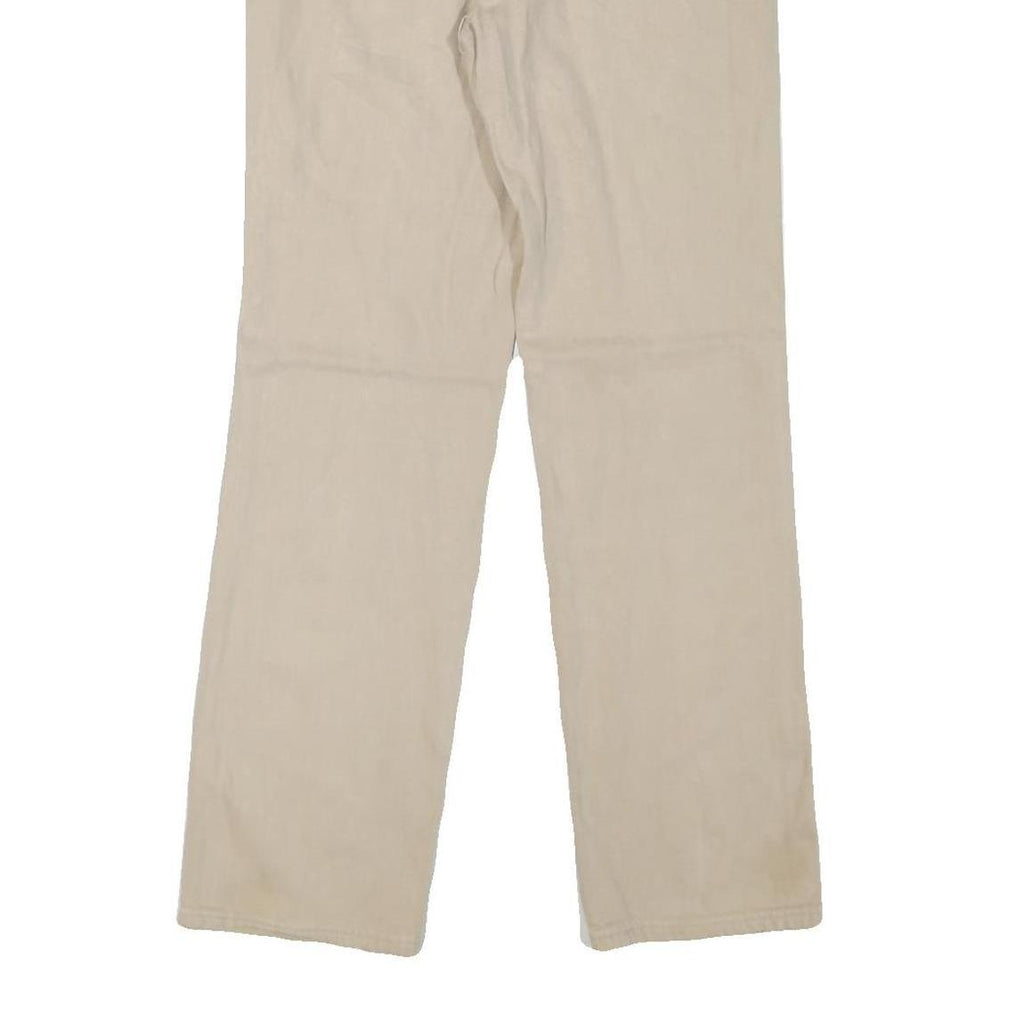 WRANGLER Mens Jeans Beige Regular Straight Denim W31 L32 Classic Zip Pockets