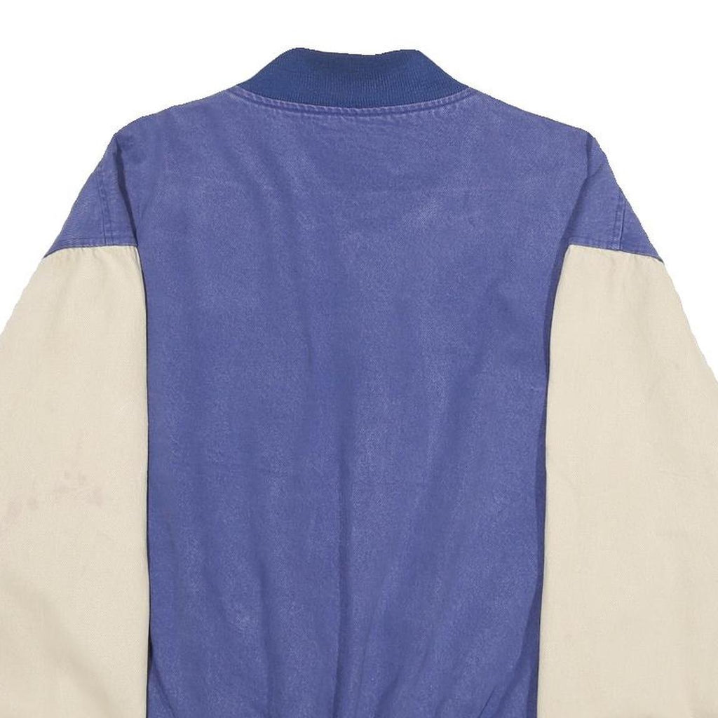 DISNEY Mens Blue & Cream Cotton Blend Button Jacket M California Adventure Patch