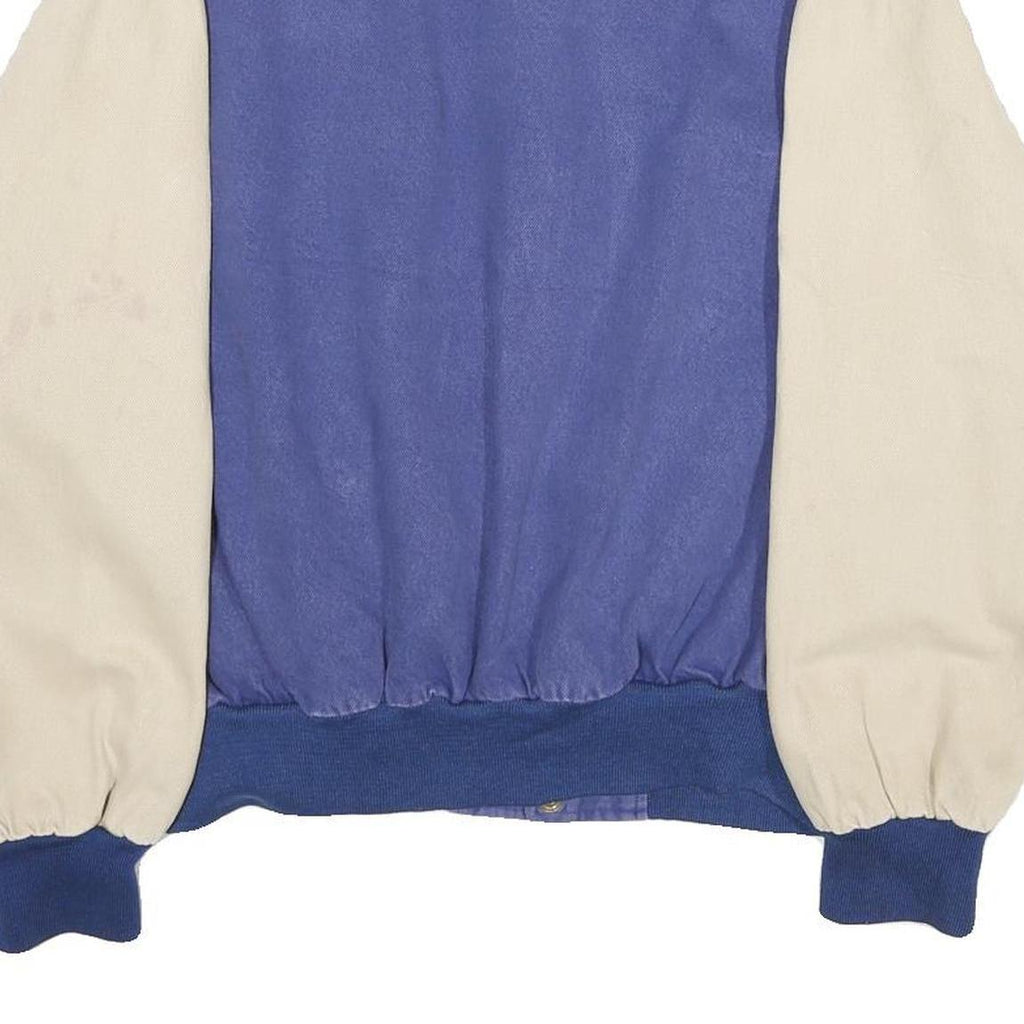 DISNEY Mens Blue & Cream Cotton Blend Button Jacket M California Adventure Patch