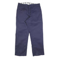 BEN DAVIS Mens Cotton Blend Navy Relaxed Straight Trousers W36 L32 Workwear