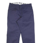 BEN DAVIS Mens Cotton Blend Navy Relaxed Straight Trousers W36 L32 Workwear