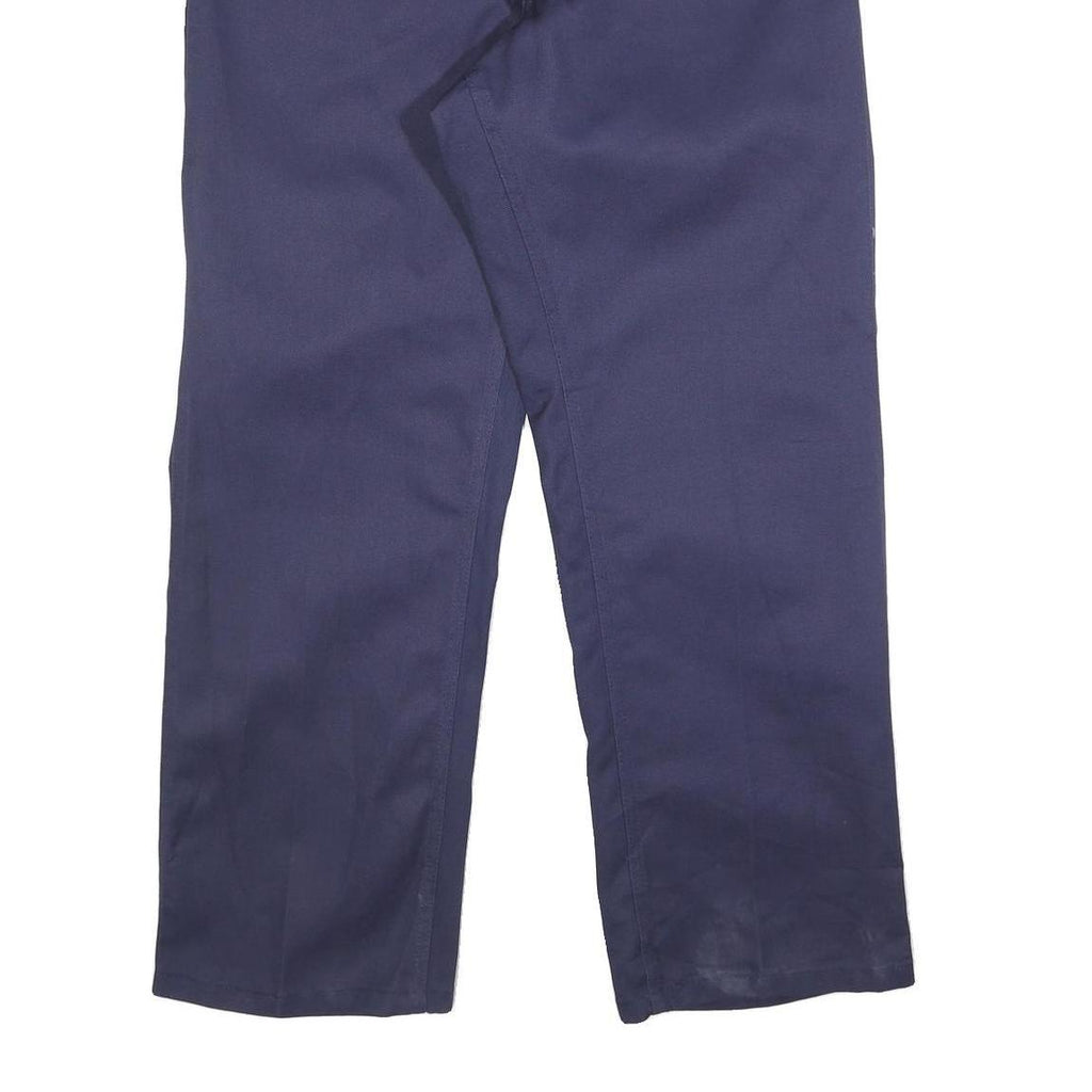 BEN DAVIS Mens Cotton Blend Navy Relaxed Straight Trousers W36 L32 Workwear