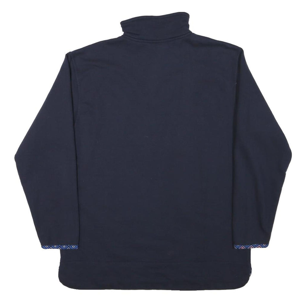 KEEP FUN Mens Navy Blue Horse Embroidered Crew Neck S Sweatshirt Cotton Blend