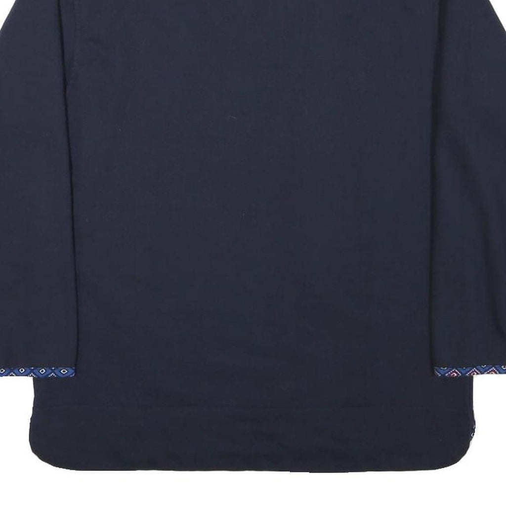 KEEP FUN Mens Navy Blue Horse Embroidered Crew Neck S Sweatshirt Cotton Blend