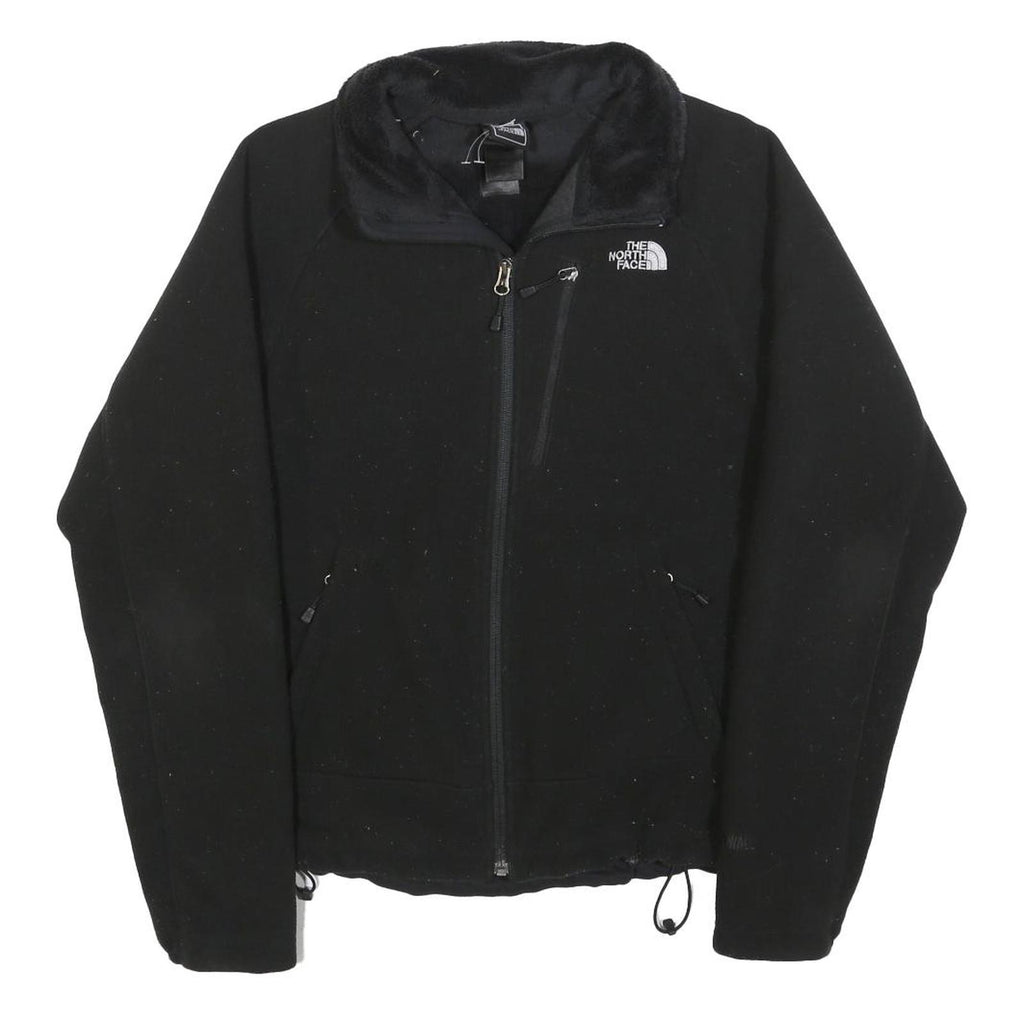 THE NORTH FACE Womens Black Fleece Jacket M Polyester Zip Up Outdoor Casual