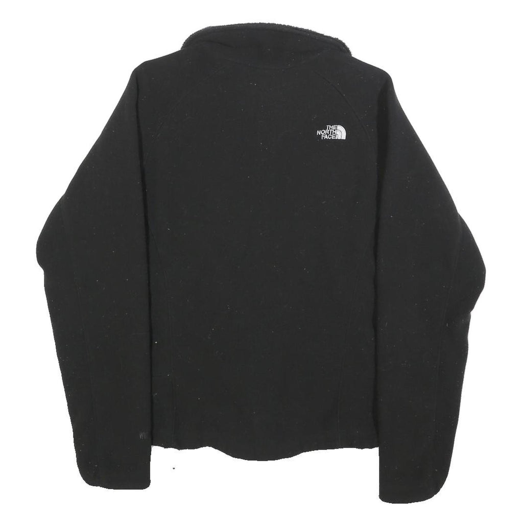 THE NORTH FACE Womens Black Fleece Jacket M Polyester Zip Up Outdoor Casual