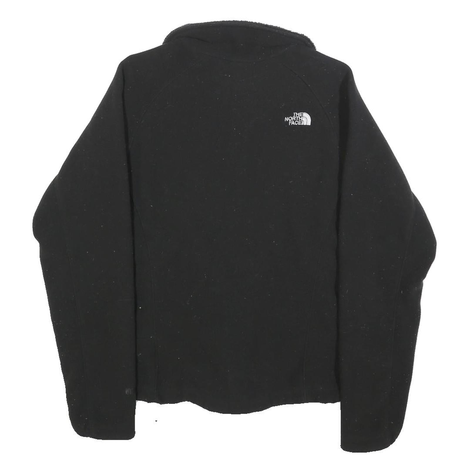 THE NORTH FACE Womens Black Fleece Jacket M Polyester Zip Up Outdoor Casual