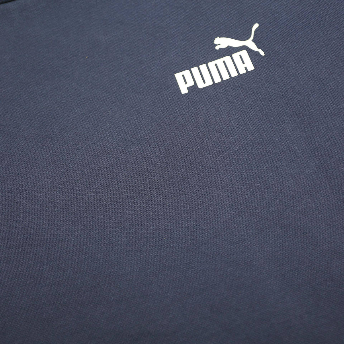 PUMA Mens Blue Crew Neck XL Cotton Blend Sweatshirt Pullover Logo Sportswear