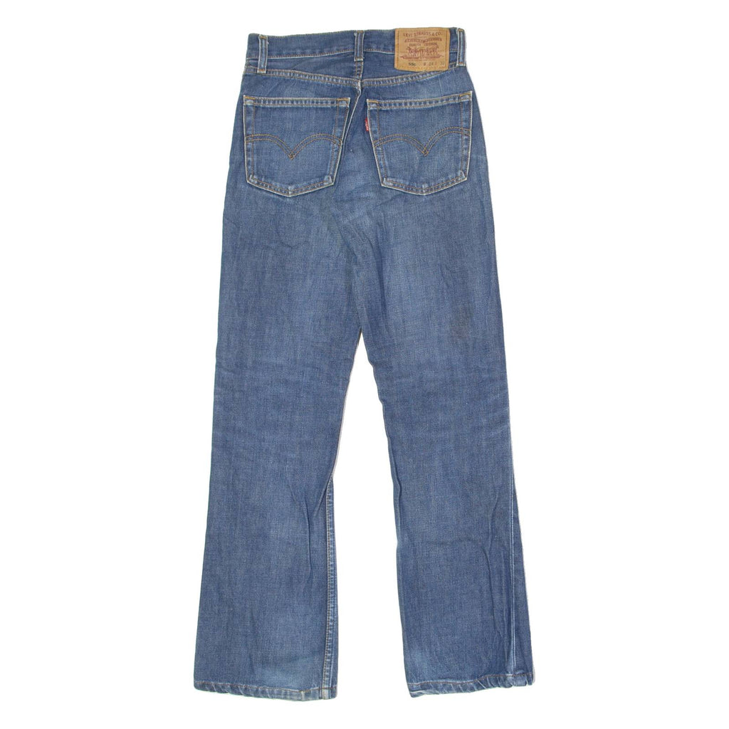 LEVI'S 550 Womens Jeans Blue Relaxed Straight Stone Wash W24 L29