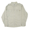 ROCKY Mens Beige Shirt L Cotton Blend Casual Long Sleeve Button Closure