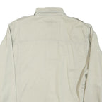 ROCKY Mens Beige Shirt L Cotton Blend Casual Long Sleeve Button Closure