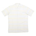 HIT FASHION Mens White Shirt S Cotton Blend Casual Short Sleeve Button Pocket