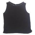 Womens Bardot Top Black Sleeveless M