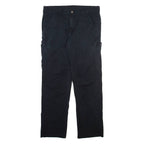 DICKIES Mens Trousers Black Relaxed Straight W36 L31