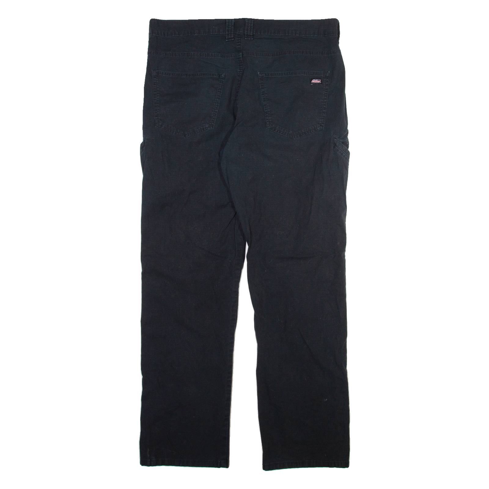 DICKIES Mens Trousers Black Relaxed Straight W36 L31