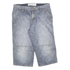 TOM TAILOR Mens Denim Blue Casual Shorts M W30 Cotton Blend Comfortable Fit