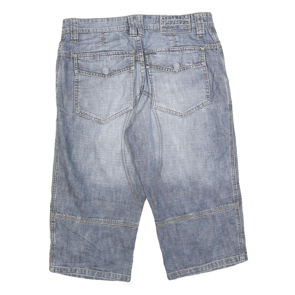 TOM TAILOR Mens Denim Blue Casual Shorts M W30 Cotton Blend Comfortable Fit