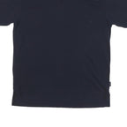 NAUTICA Mens Navy Blue Short Sleeve Plain XL Cotton Blend Polo Shirt