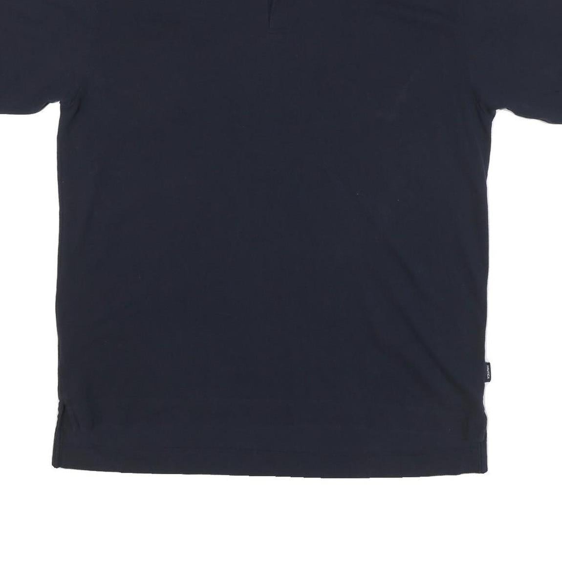 NAUTICA Mens Navy Blue Short Sleeve Plain XL Cotton Blend Polo Shirt