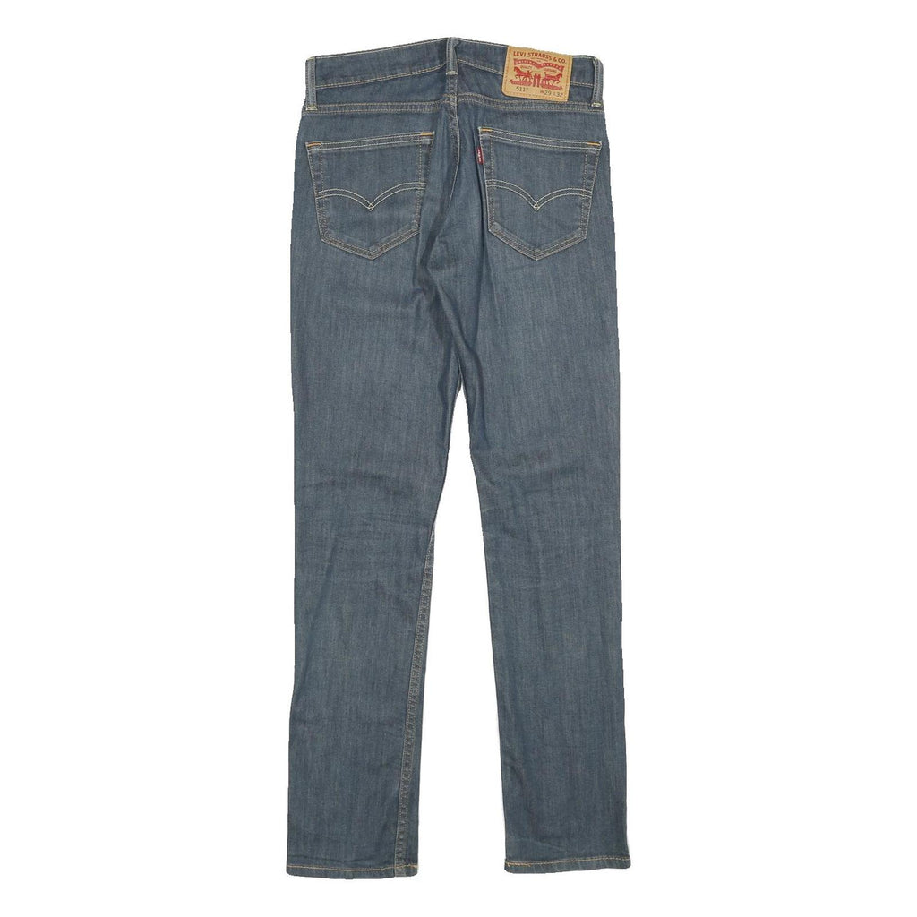 LEVI'S 511 Mens Slim Skinny Denim Medium W29 L32 Slim Fit Jeans Zip Closure