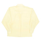 DANIELLA Womens Shirt Yellow Collared Long Sleeve S