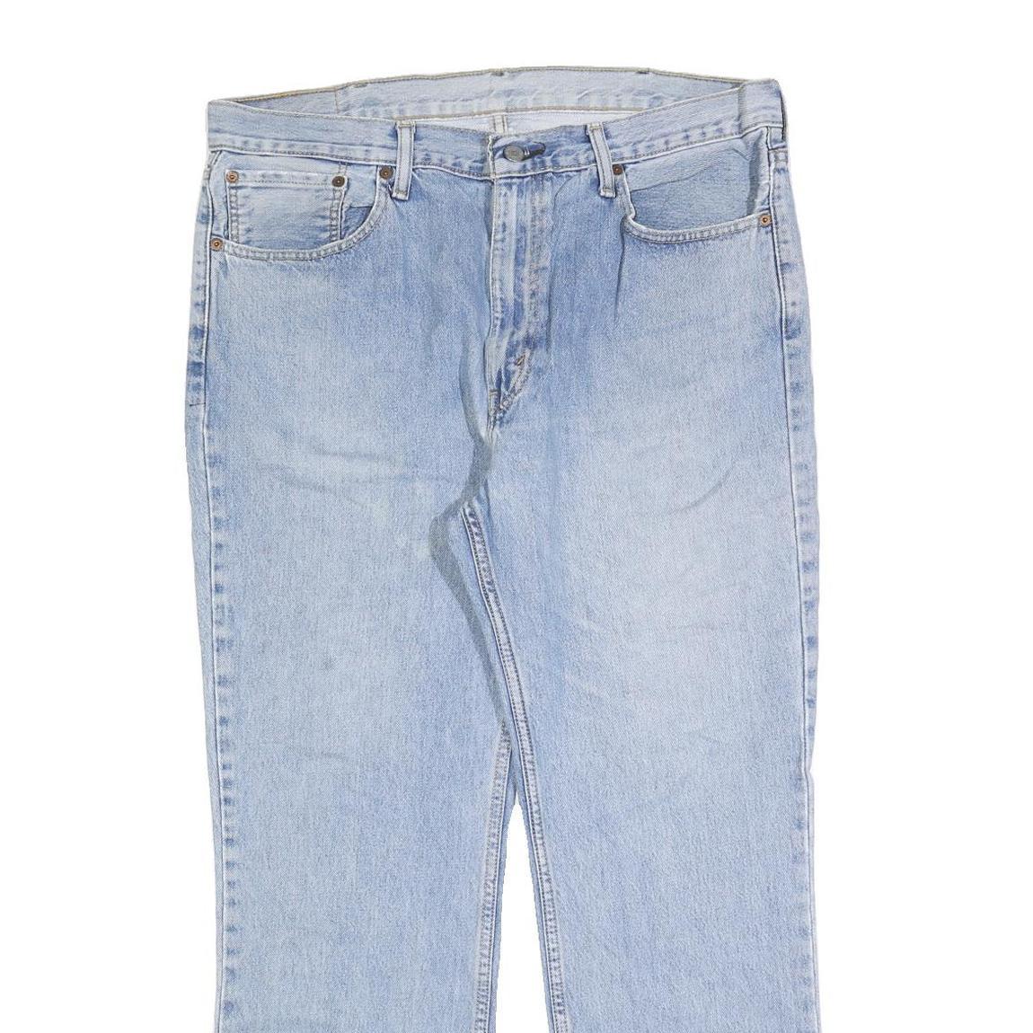 LEVI'S 515 Mens Jeans Light Blue Regular Straight Denim Stone Wash W38 L30