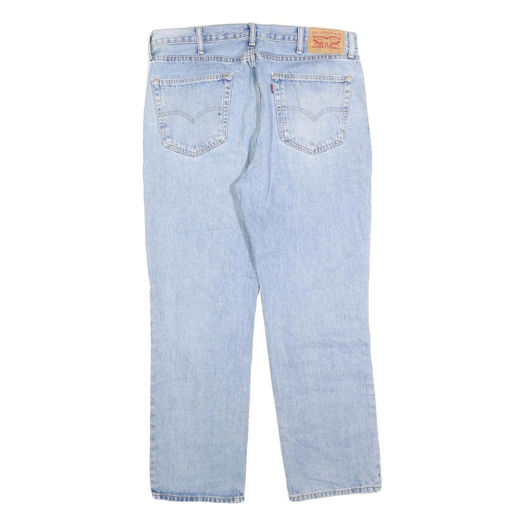 LEVI'S 515 Mens Jeans Light Blue Regular Straight Denim Stone Wash W38 L30