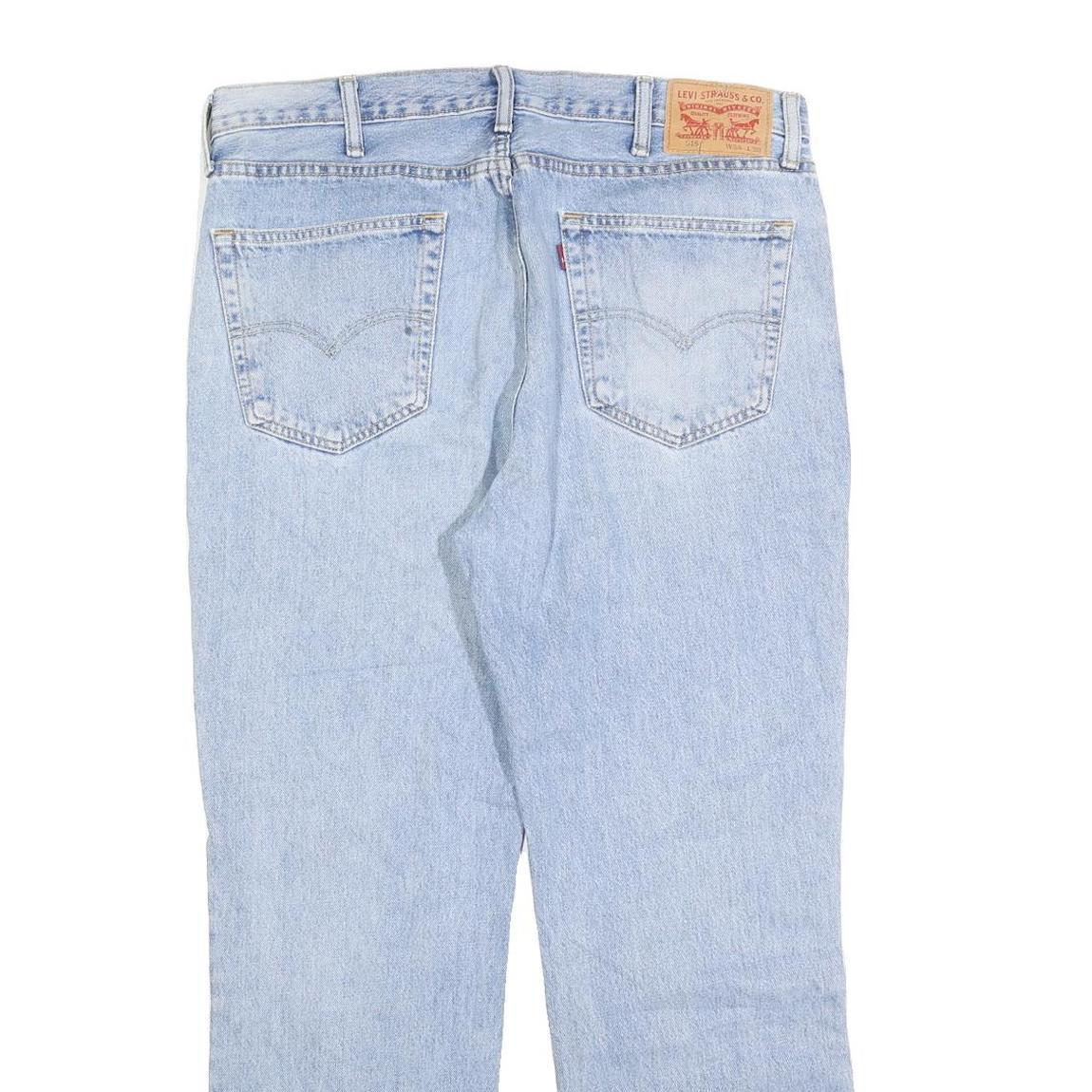 LEVI'S 515 Mens Jeans Light Blue Regular Straight Denim Stone Wash W38 L30