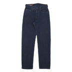 MARLBORO Mens Cotton Blend Navy Regular Fit Straight Leg Trousers W26 L32