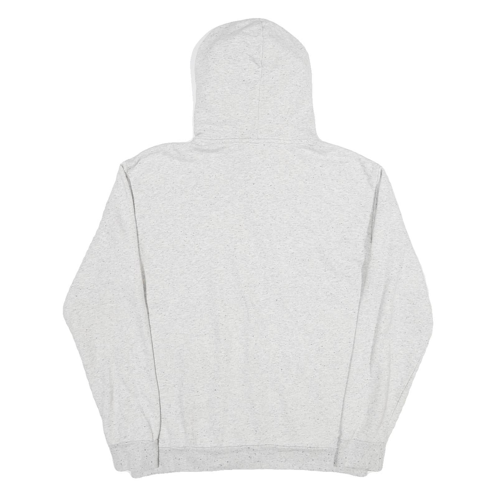 ADIDAS Mens Grey Pullover Hoodie M Cotton Casual Sports Sweatshirt