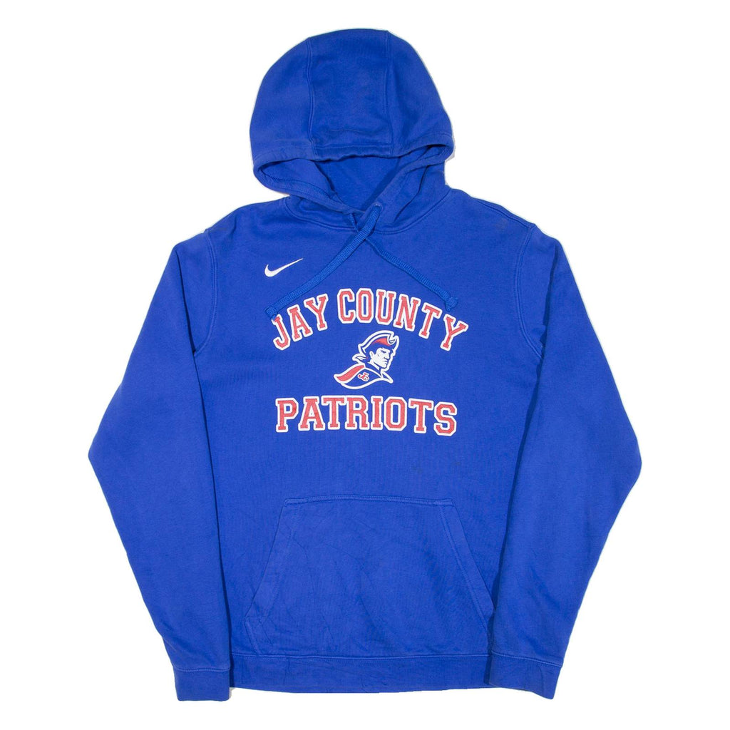 NIKE Jay County Patriots Mens Blue Hoodie USA M