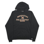 CHAMPION Mens Black Brighton Field Hockey Varsity Pullover Hoodie L Cotton Blend