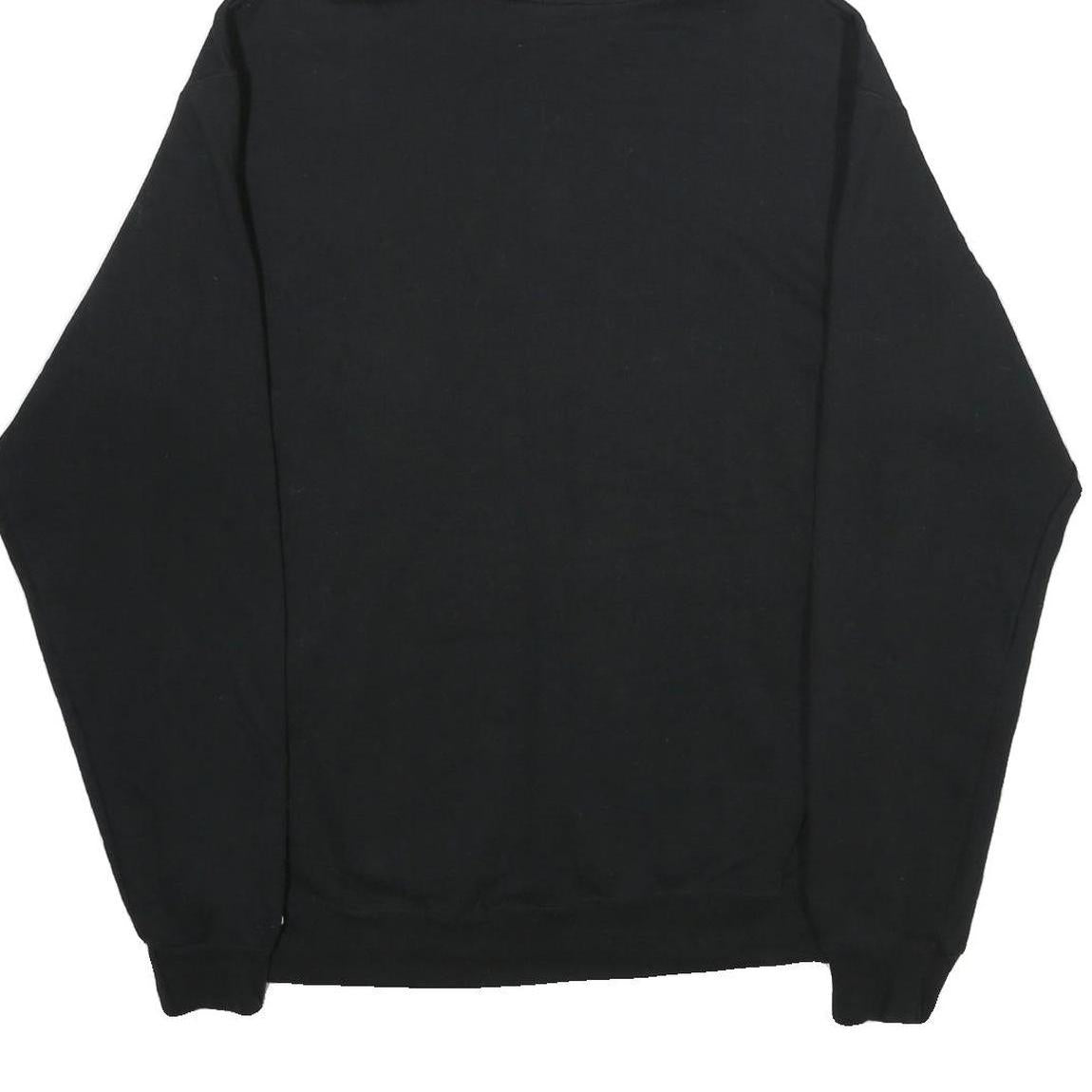 CHAMPION Mens Black Brighton Field Hockey Varsity Pullover Hoodie L Cotton Blend