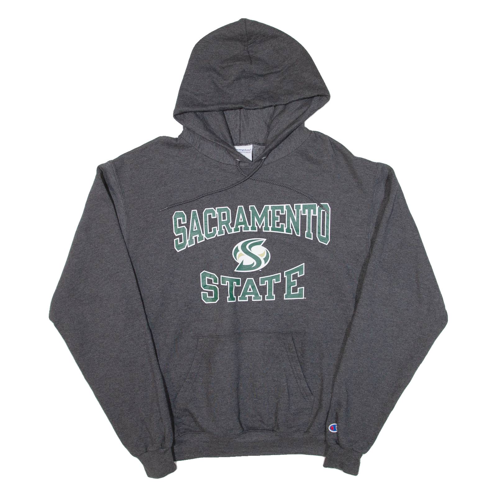 CHAMPION Sacramento State Mens Grey Hoodie USA M