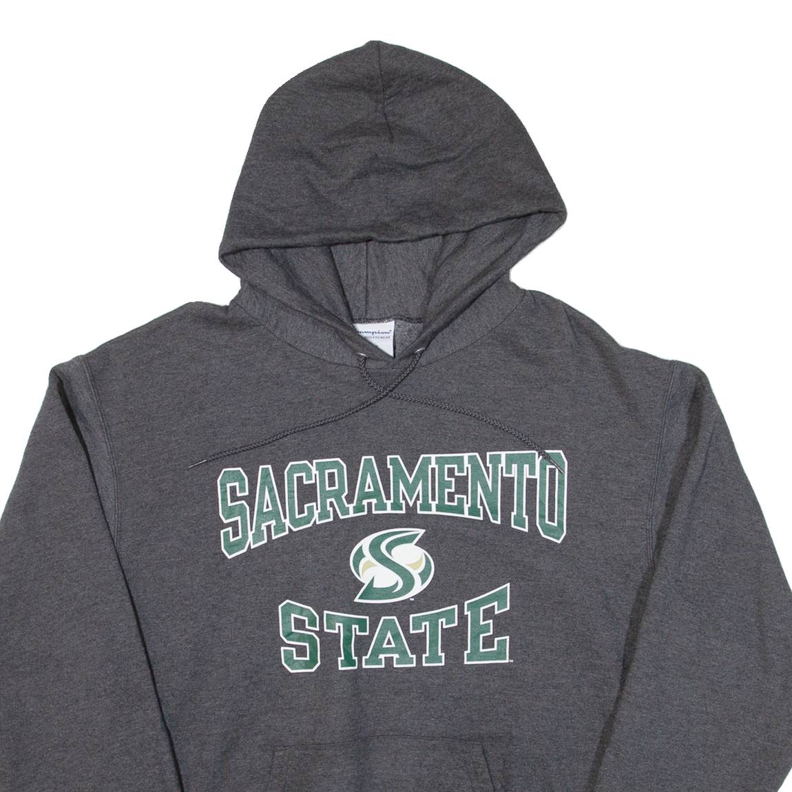 CHAMPION Sacramento State Mens Grey Hoodie USA M
