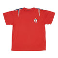 MARK EARL CLOTHING Mens Red Jersey L Short Sleeve Crew Neck England Crest
