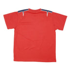 MARK EARL CLOTHING Mens Red Jersey L Short Sleeve Crew Neck England Crest