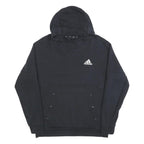 ADIDAS Mens Black Hoodie M Cotton Pullover Sports Casual Sweatshirt