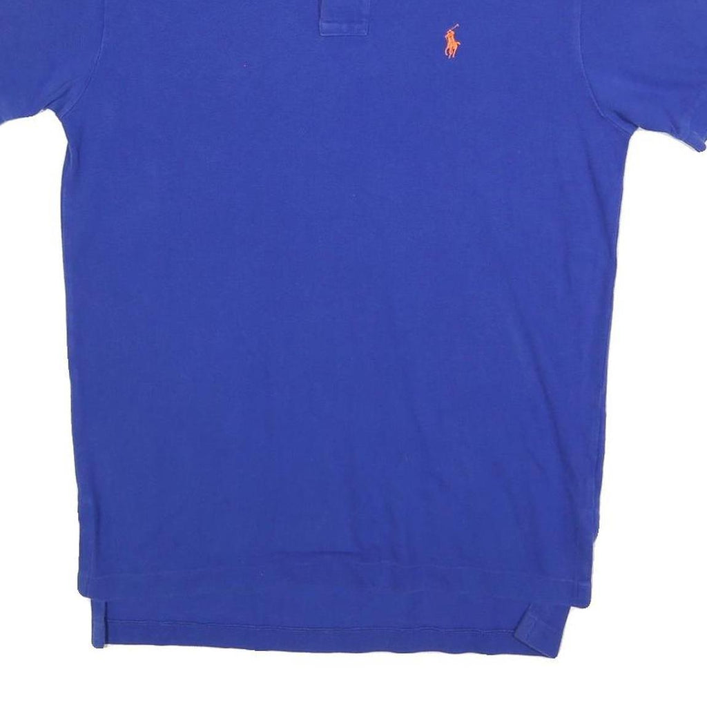 POLO RALPH LAUREN Mens Blue Polo Shirt Short Sleeve S Cotton Blend Classic Fit