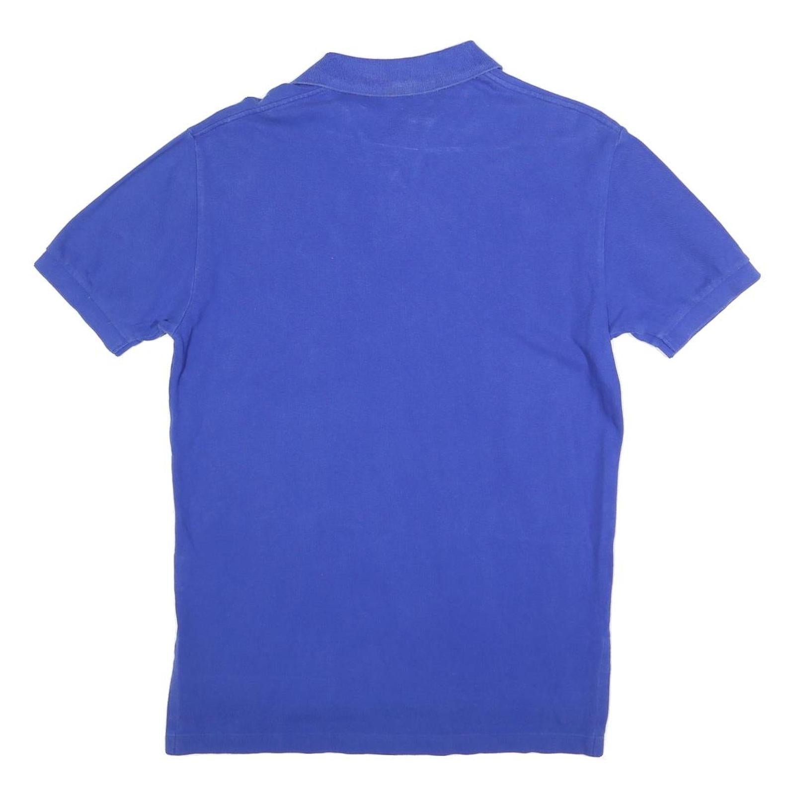 POLO RALPH LAUREN Mens Blue Polo Shirt Short Sleeve S Cotton Blend Classic Fit