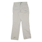 CARHARTT Mens Cotton Regular Beige Trousers W28 L30 Workwear Zip Closure