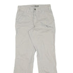CARHARTT Mens Cotton Regular Beige Trousers W28 L30 Workwear Zip Closure