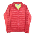 JACK WOLFSKIN Womens Red Outdoor Jacket UK 10 Polyester Blend Quilted Zip