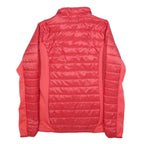 JACK WOLFSKIN Womens Red Outdoor Jacket UK 10 Polyester Blend Quilted Zip
