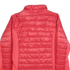 JACK WOLFSKIN Womens Red Outdoor Jacket UK 10 Polyester Blend Quilted Zip