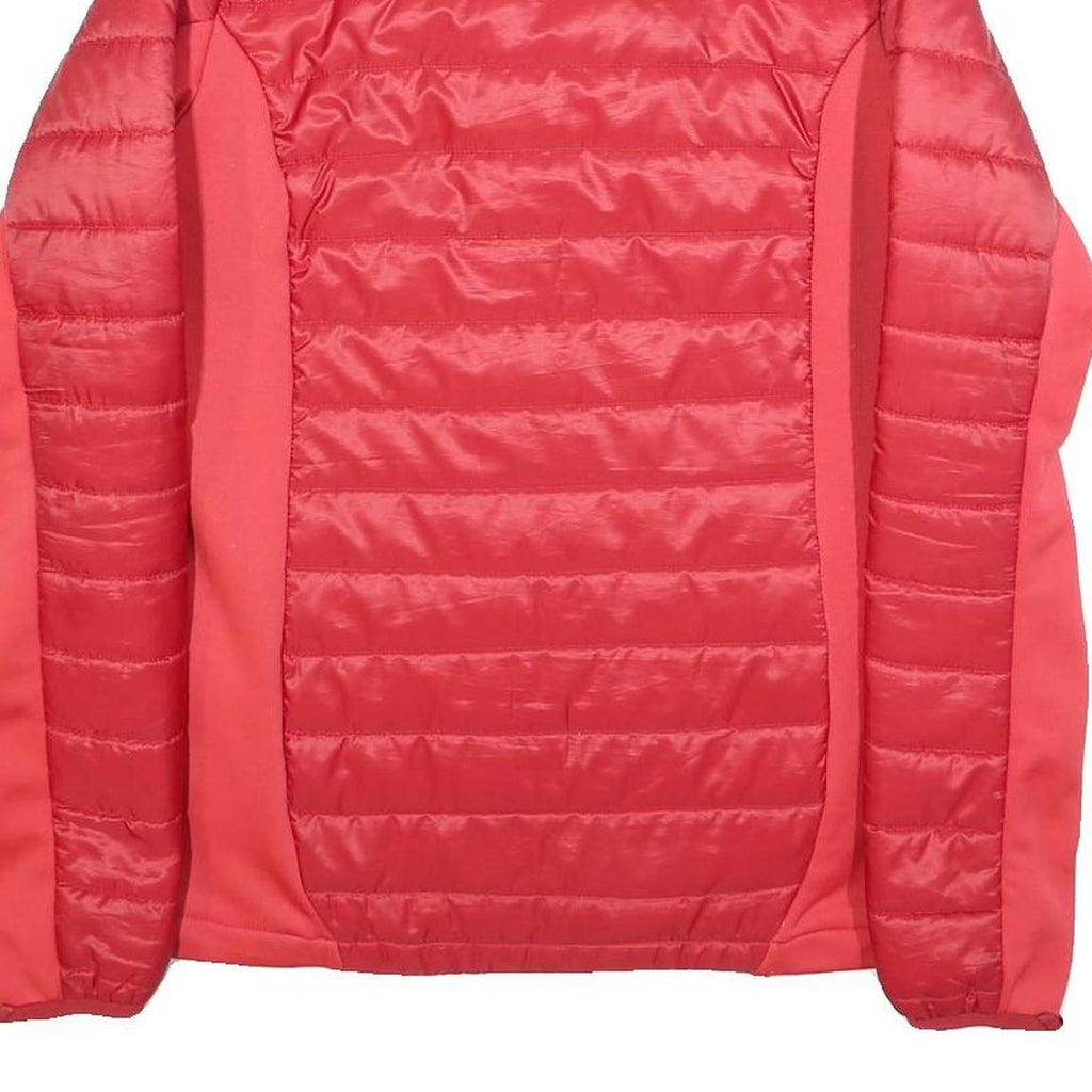 JACK WOLFSKIN Womens Red Outdoor Jacket UK 10 Polyester Blend Quilted Zip