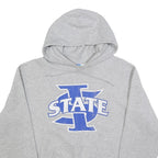 CHAMPION Mens Grey State Logo Pullover Hoodie M Cotton Blend Casual