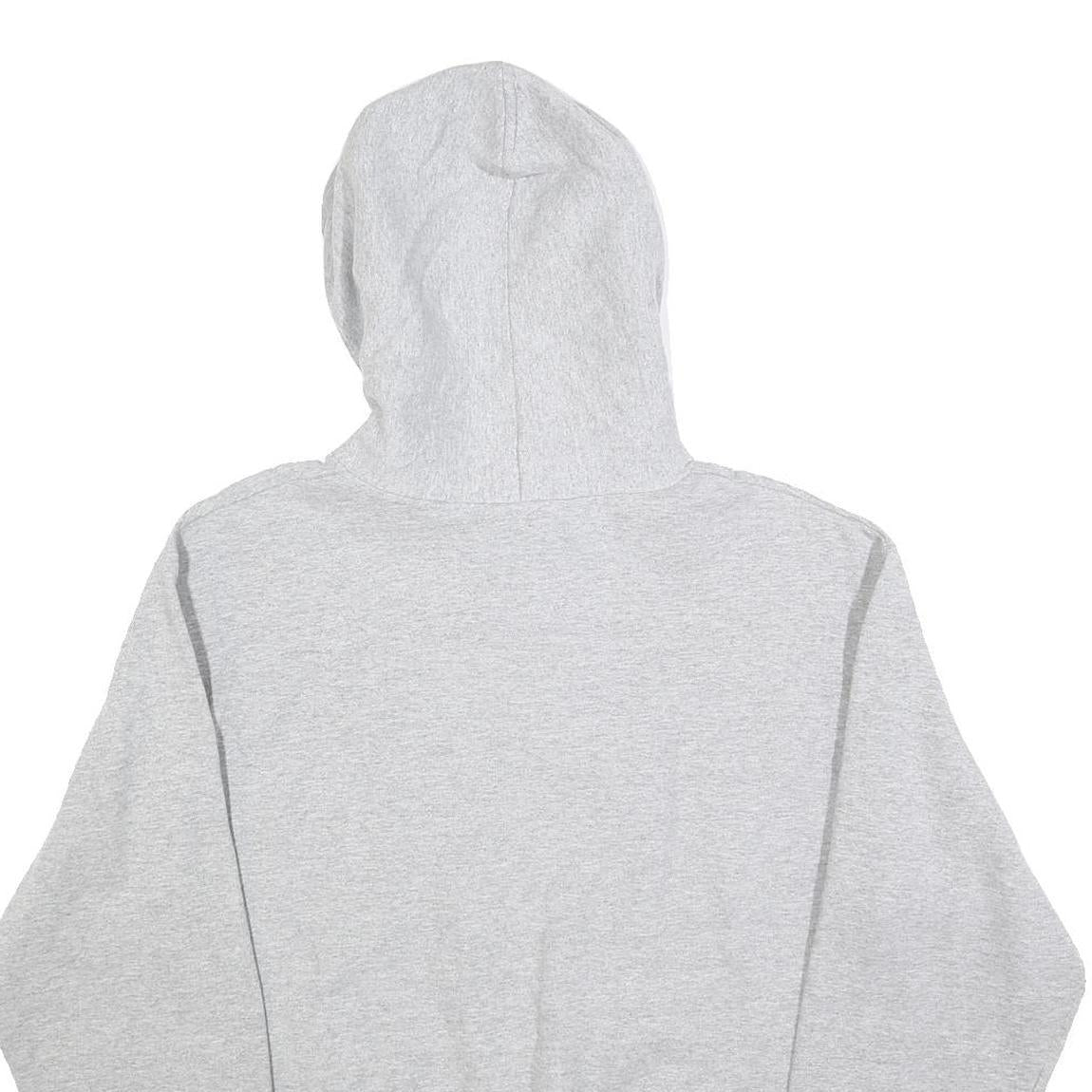 CHAMPION Mens Grey State Logo Pullover Hoodie M Cotton Blend Casual